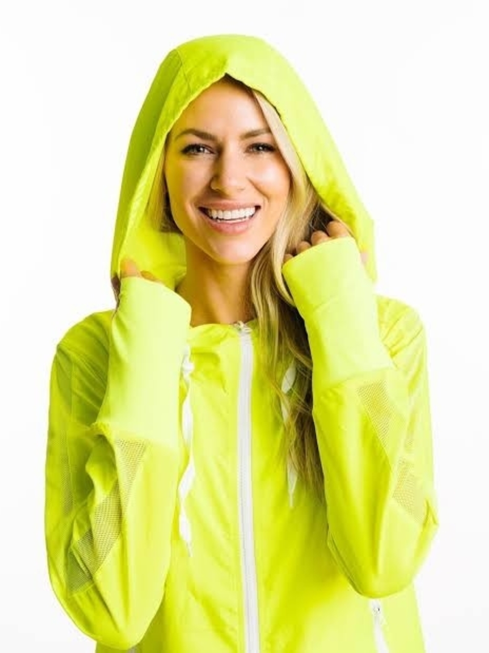 Women’s ZYIA ACTIVE Neon Yellow BOMBER Jacket NWT XXL